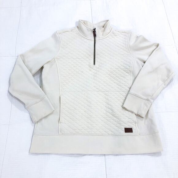 L.L. Bean Quilted Quarter Zip Pullover - Picture 2 of 10